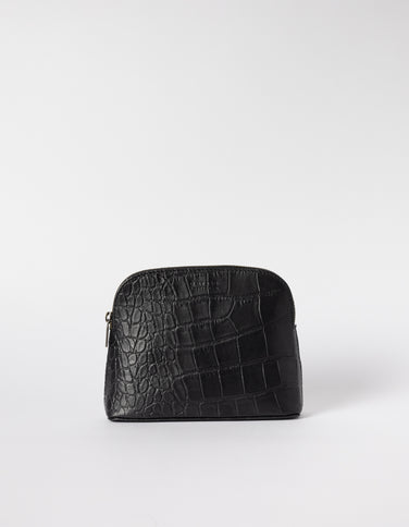 Cosmetic Bag - Black Classic Croco