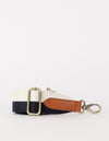 Striped webbing strap with black and white details - product image