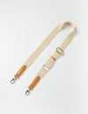 Organic cotton webbing strap in sand - product image