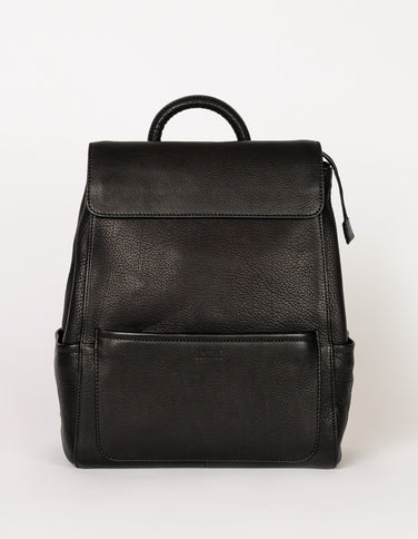 Jean Backpack - Black Soft Grain Leather