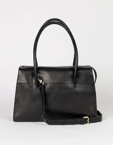 Kate - Black Stromboli Leather