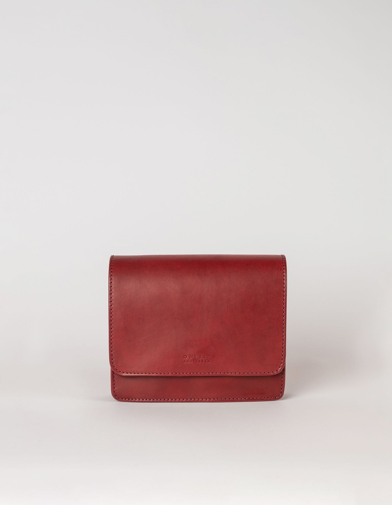 Audrey mini ruby classic leather. front product image