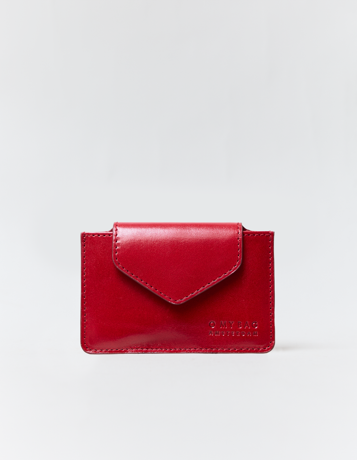 Harmonica Wallet - Red Glazed Leather