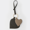 Hearts Bag Charm - Moss & Clay Soft Grain Leather