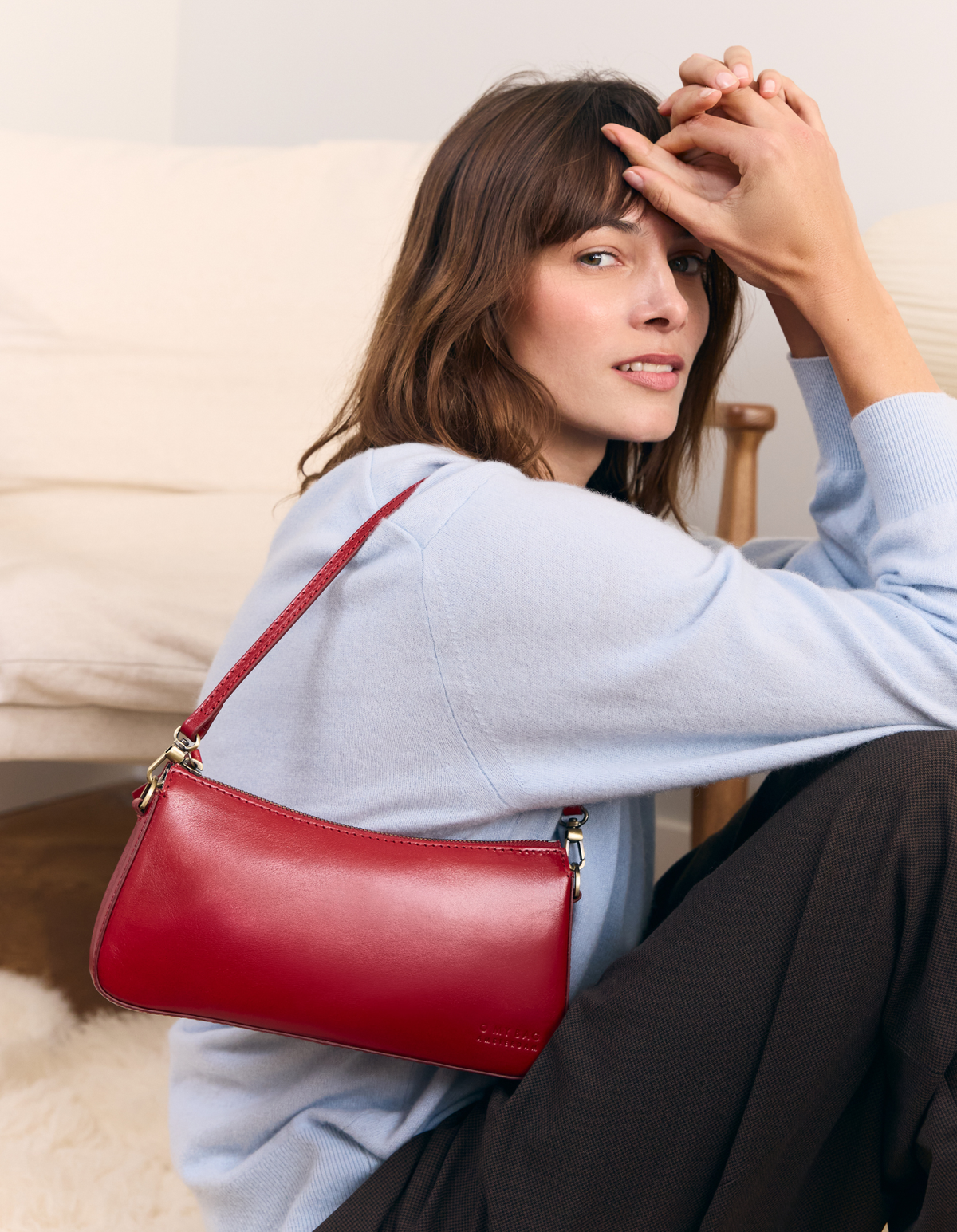 Taylor - Red Glazed Leather
