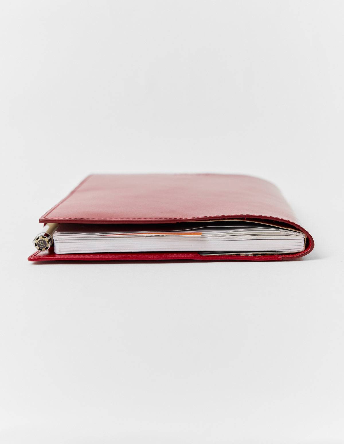 Notebook Cover - Red Glazed Leather
