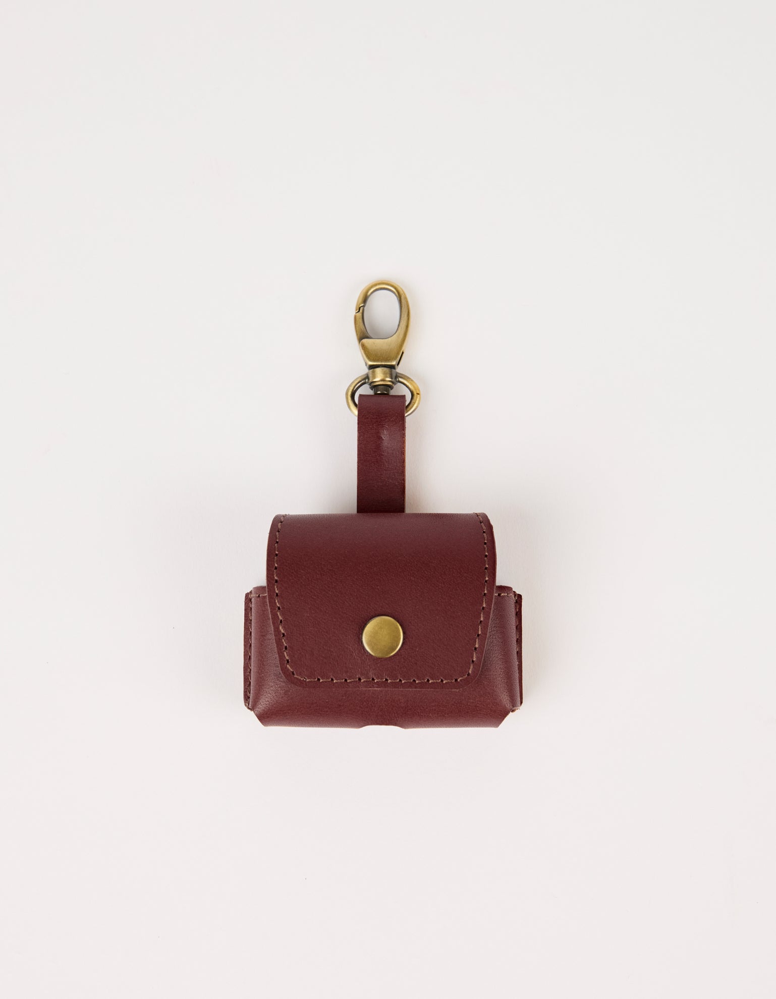 Airpods Case - Dark Cherry Classic Leather