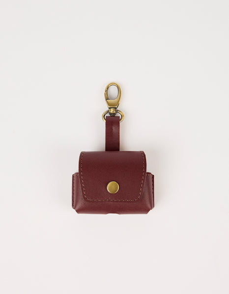 Airpods Case - Dark Cherry Classic Leather