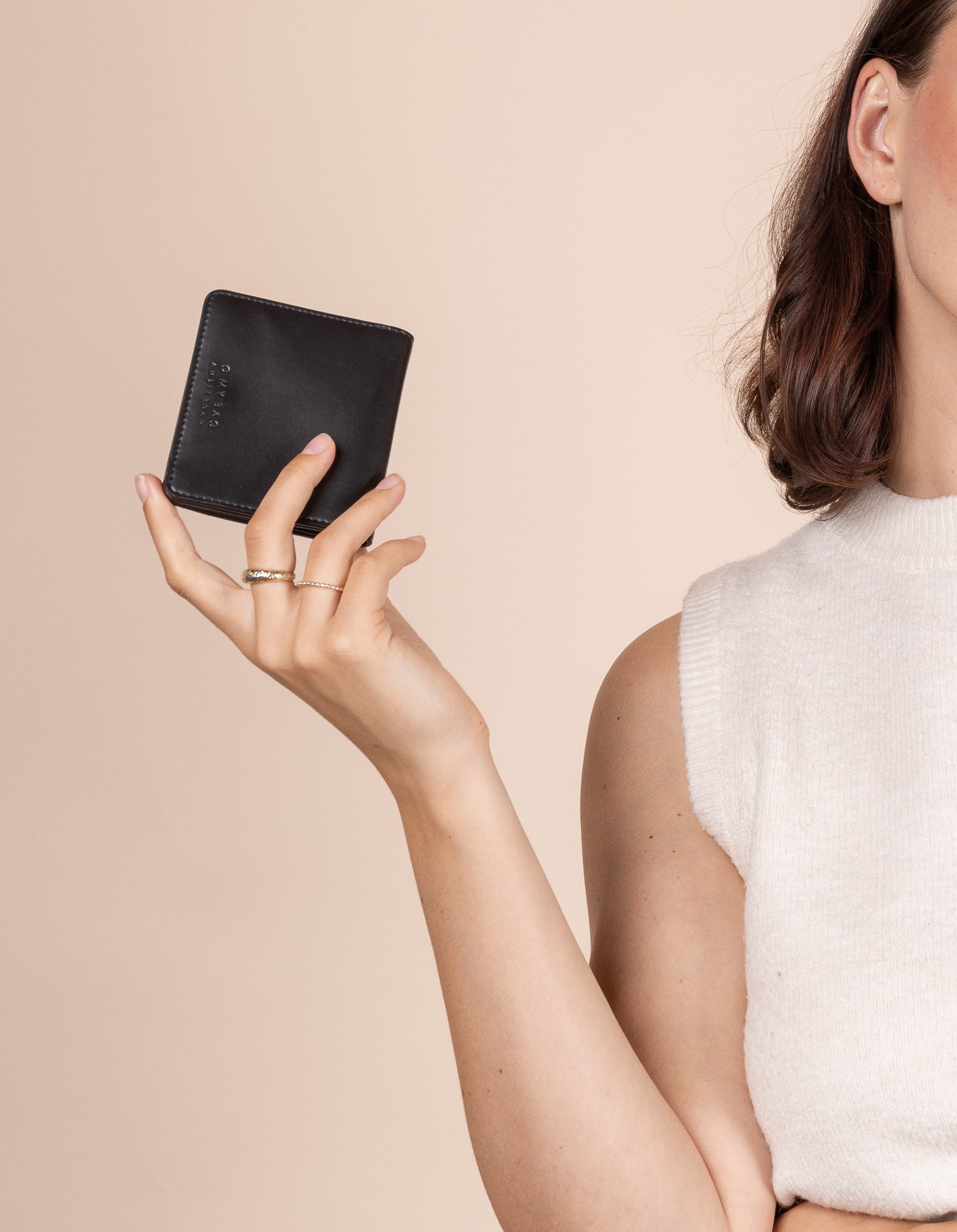 Perfectly Imperfect - Alex Fold-Over Wallet - Black Vegan Uppeal™