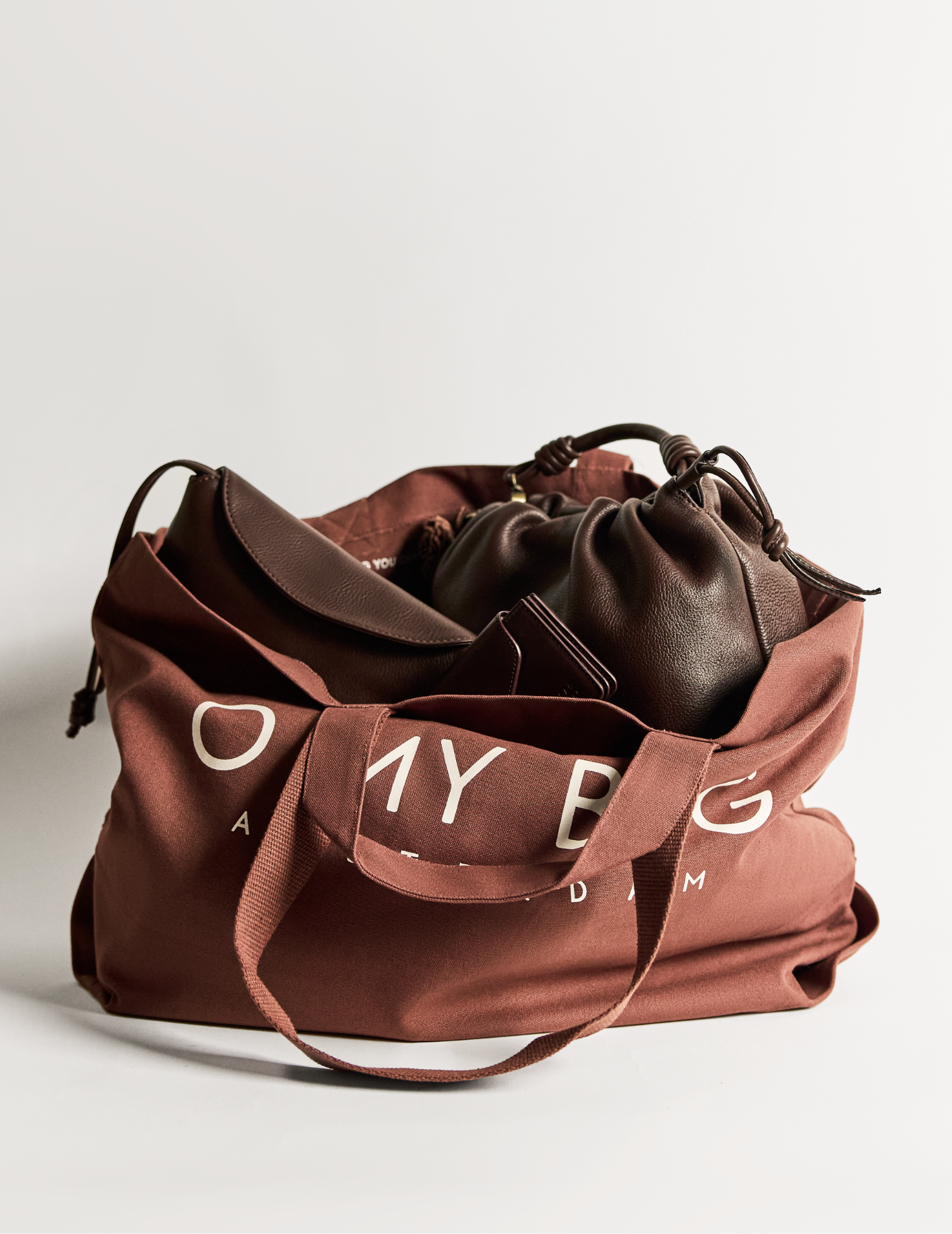 Anniversary Tote - Cocoa Cotton Canvas