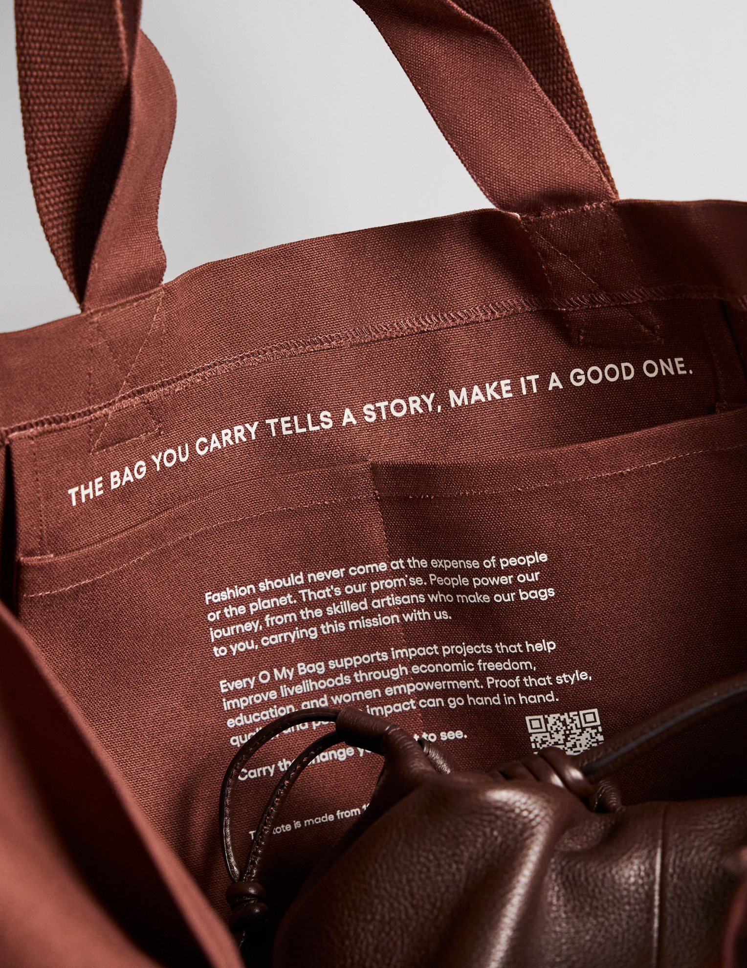 Anniversary Tote - Cocoa Cotton Canvas