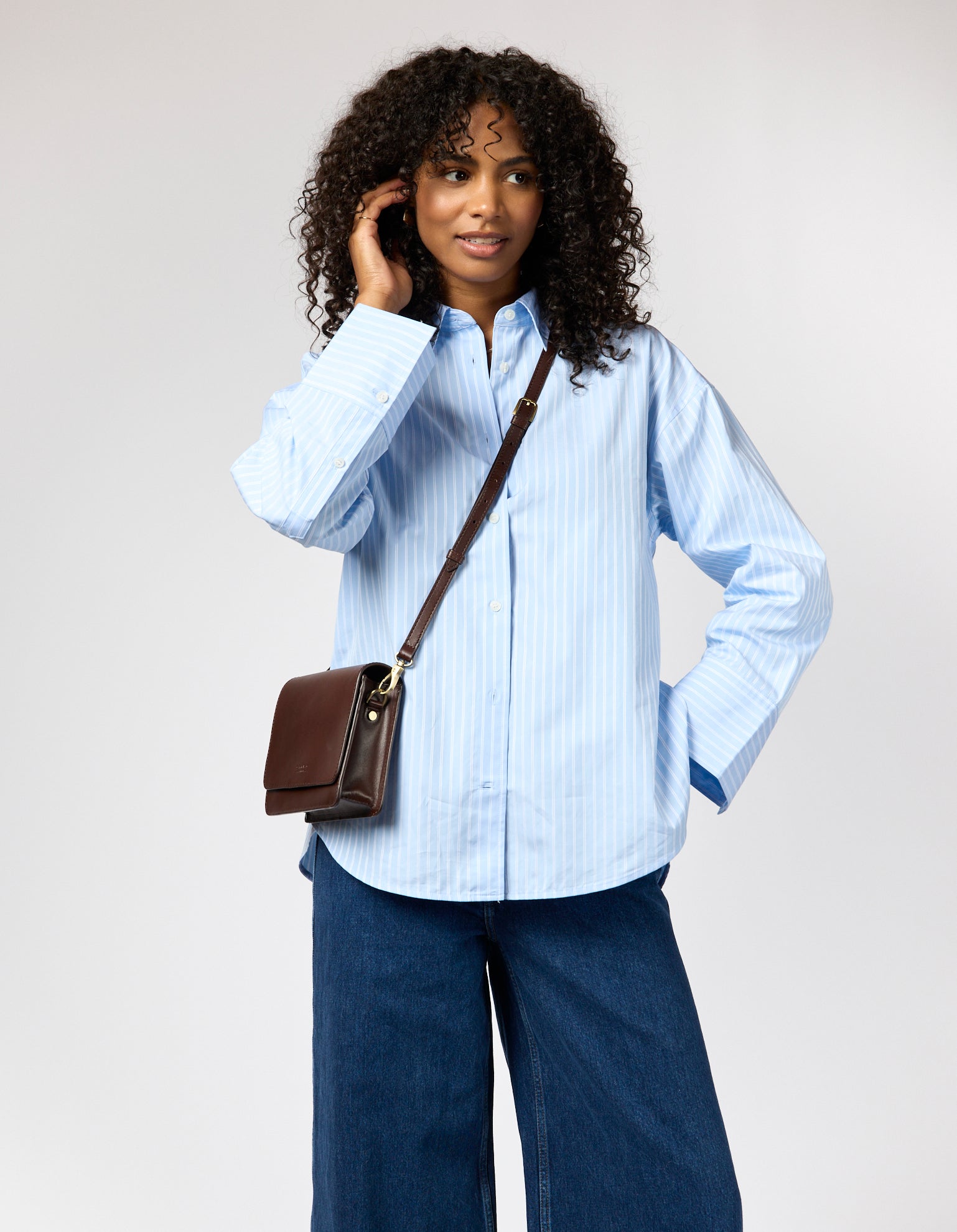 Audrey Mini - Chocoladebruin Klassiek Leer