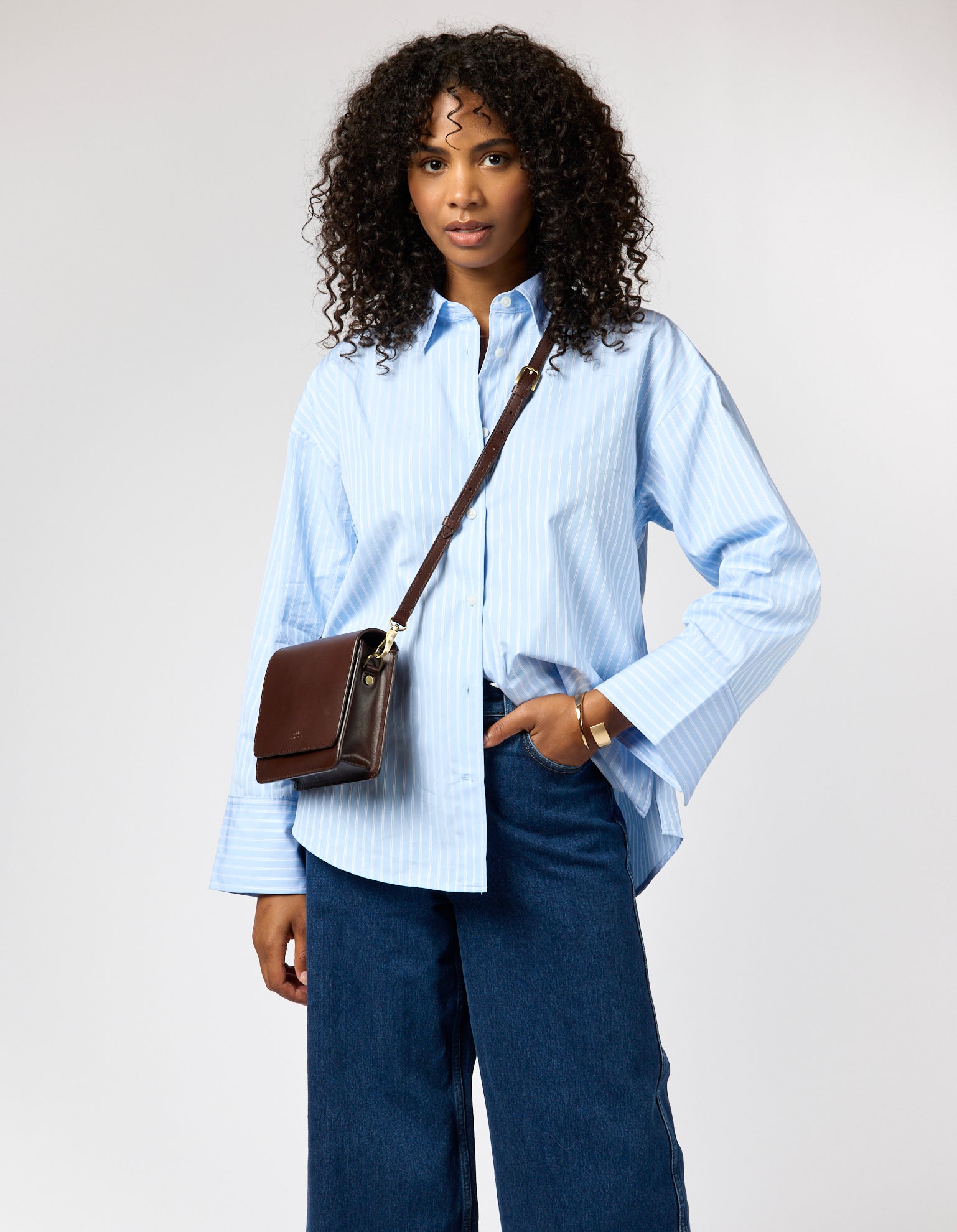 Audrey Mini - Chocoladebruin Klassiek Leer