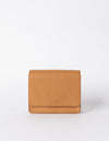 Audrey Mini Apple Vegan Leather Cognac Rectangle Ladies Handbag, Front product image.