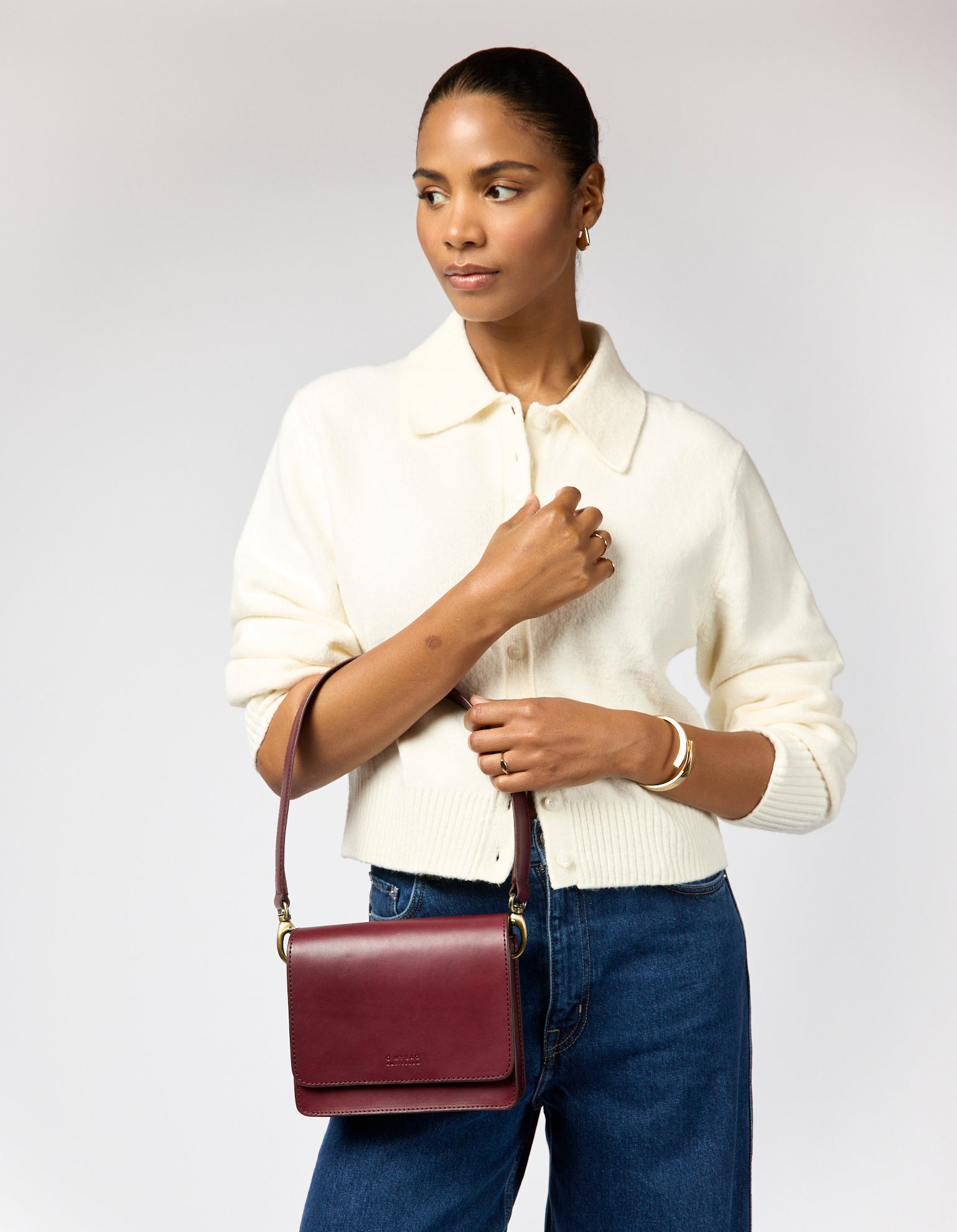美品　amerivintage AUDREY ALL IN ONE Audrey Mini - Dark Cherry Classic Leather