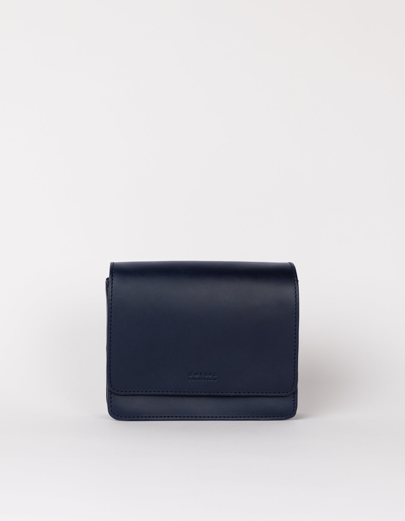 Front product image of Audrey Mini midnight blue classic leather crossbody bag