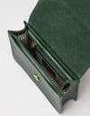 Inside product image of Audrey Mini pine green classic leather crossbody bag