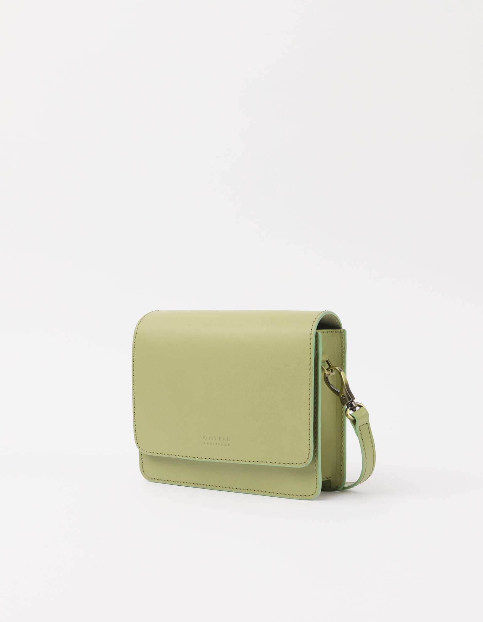 Audrey Mini - Theegroen Klassiek Leer