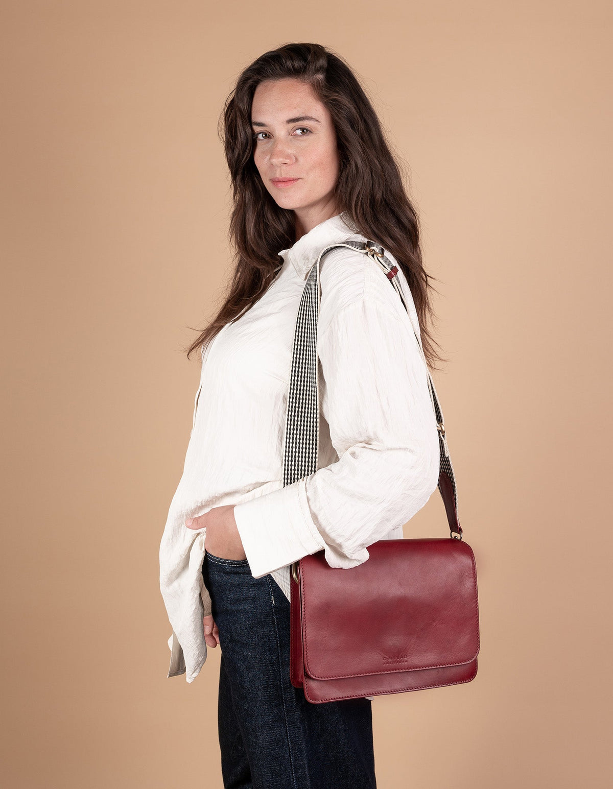 Pre-Loved Audrey - Ruby Classic Leather
