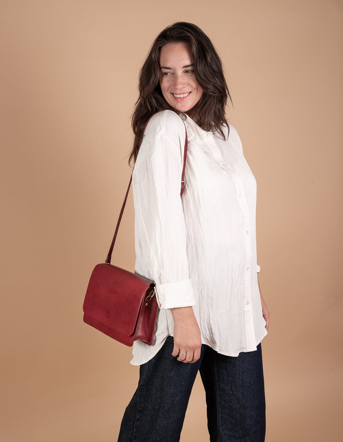 Pre-Loved Audrey - Ruby Classic Leather