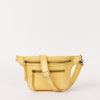 Front view of Beck's Bumbag in Butter Yellow with the strap