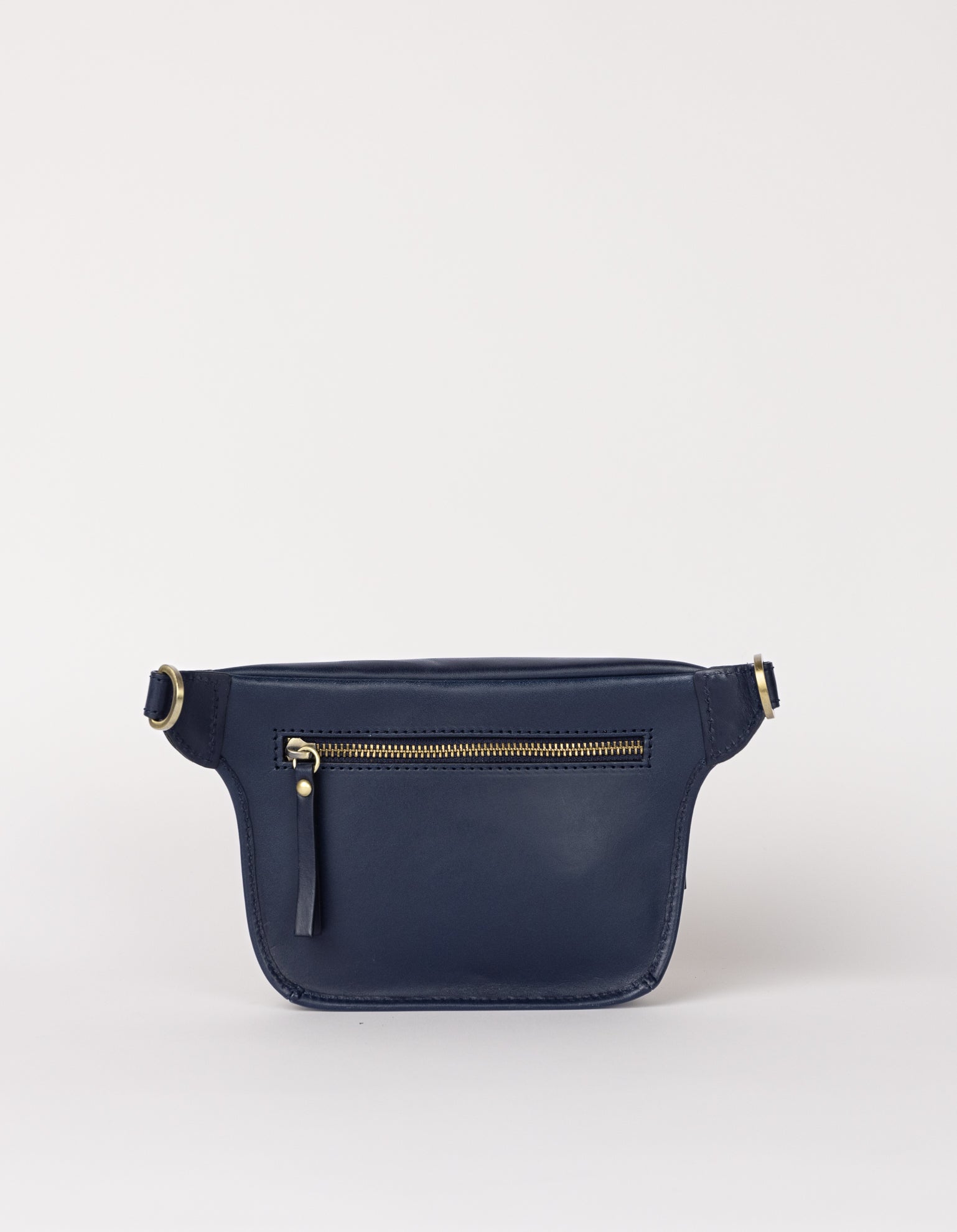 Back product image of Beck's Bum Bag midnight blue classic leather fanny pack