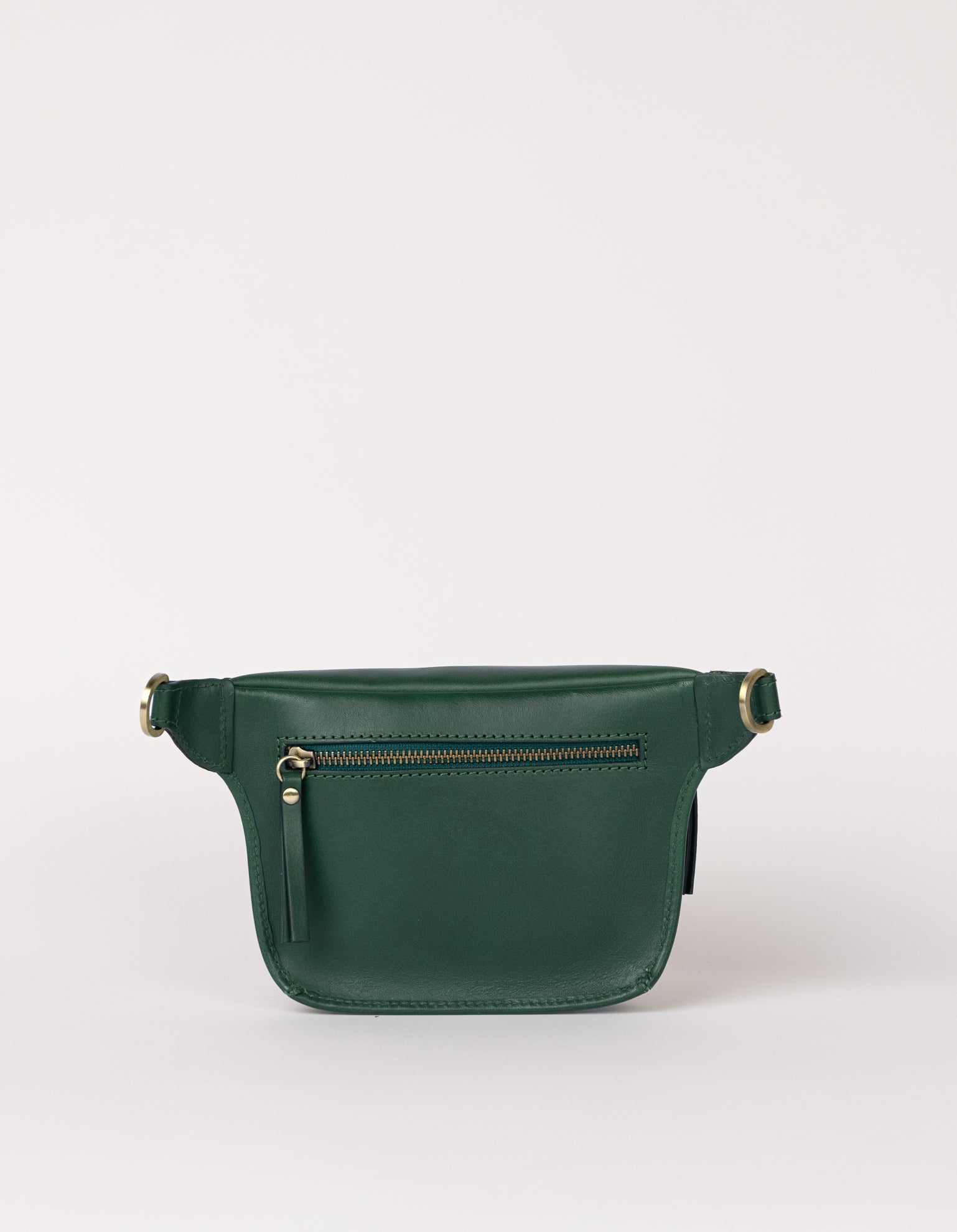 Back product image of Beck's Bum Bag pine green classic leather fanny pack