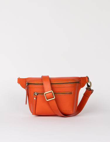 Beck's Bum Bag - Tangerine Klassisches Leder