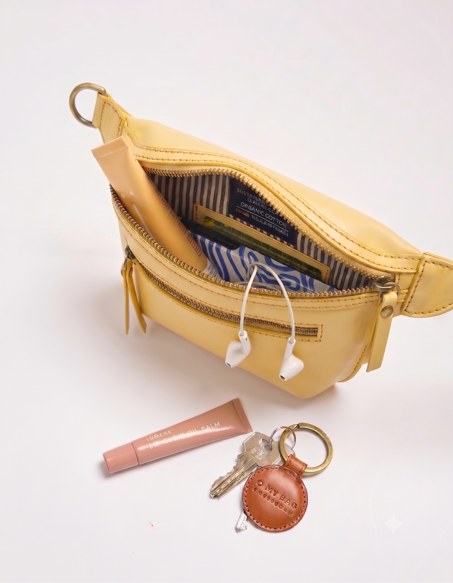 Beck's Bumbag - Botergeel Klassiek Leer