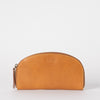 Cognac Moon shaped Blake wallet - Front Product Image