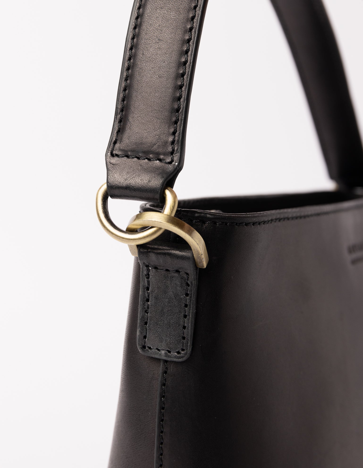 Classic orders Leather So Black Lock Bucket Bag