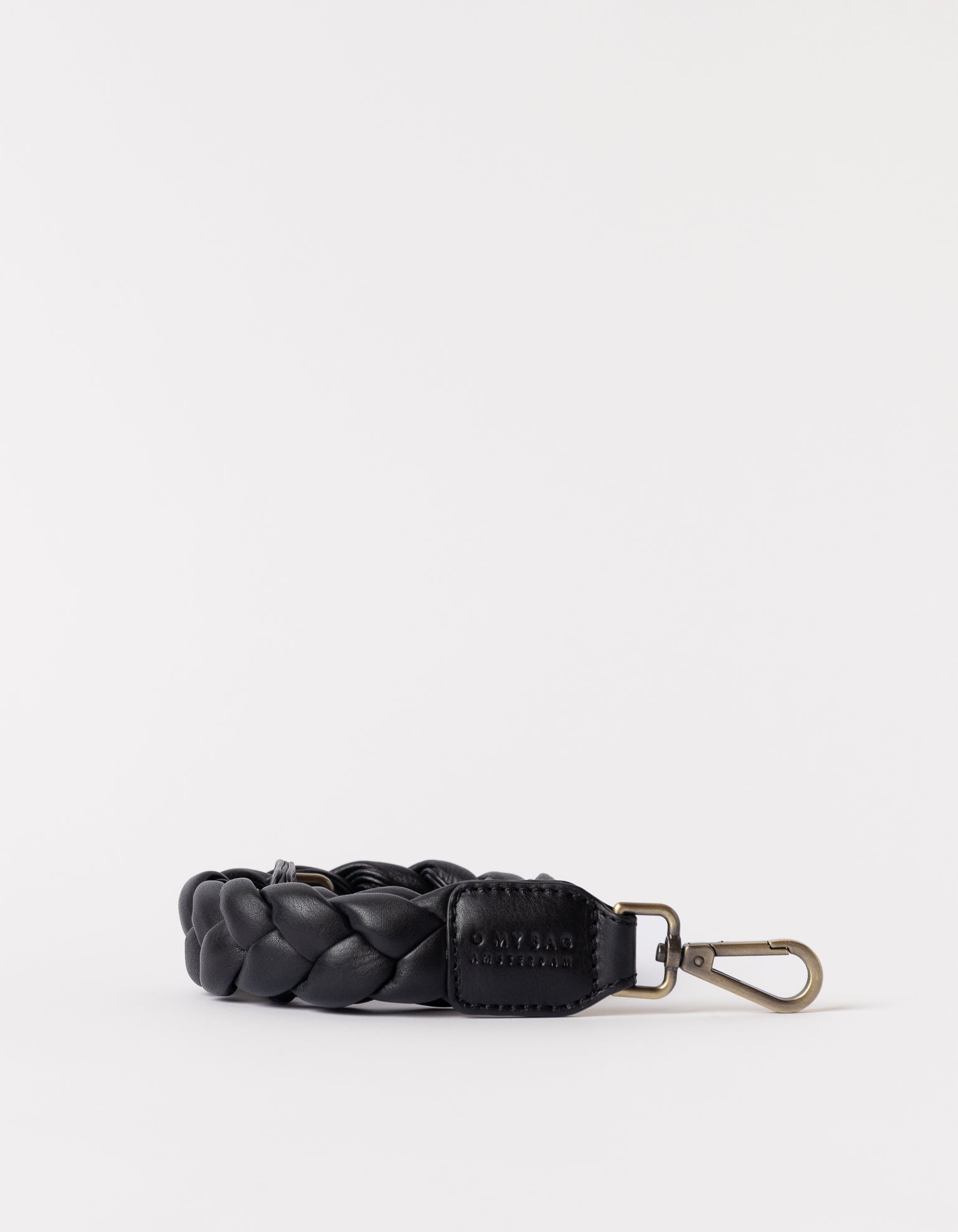 Braided soft grain shoulder strap - rolled product image