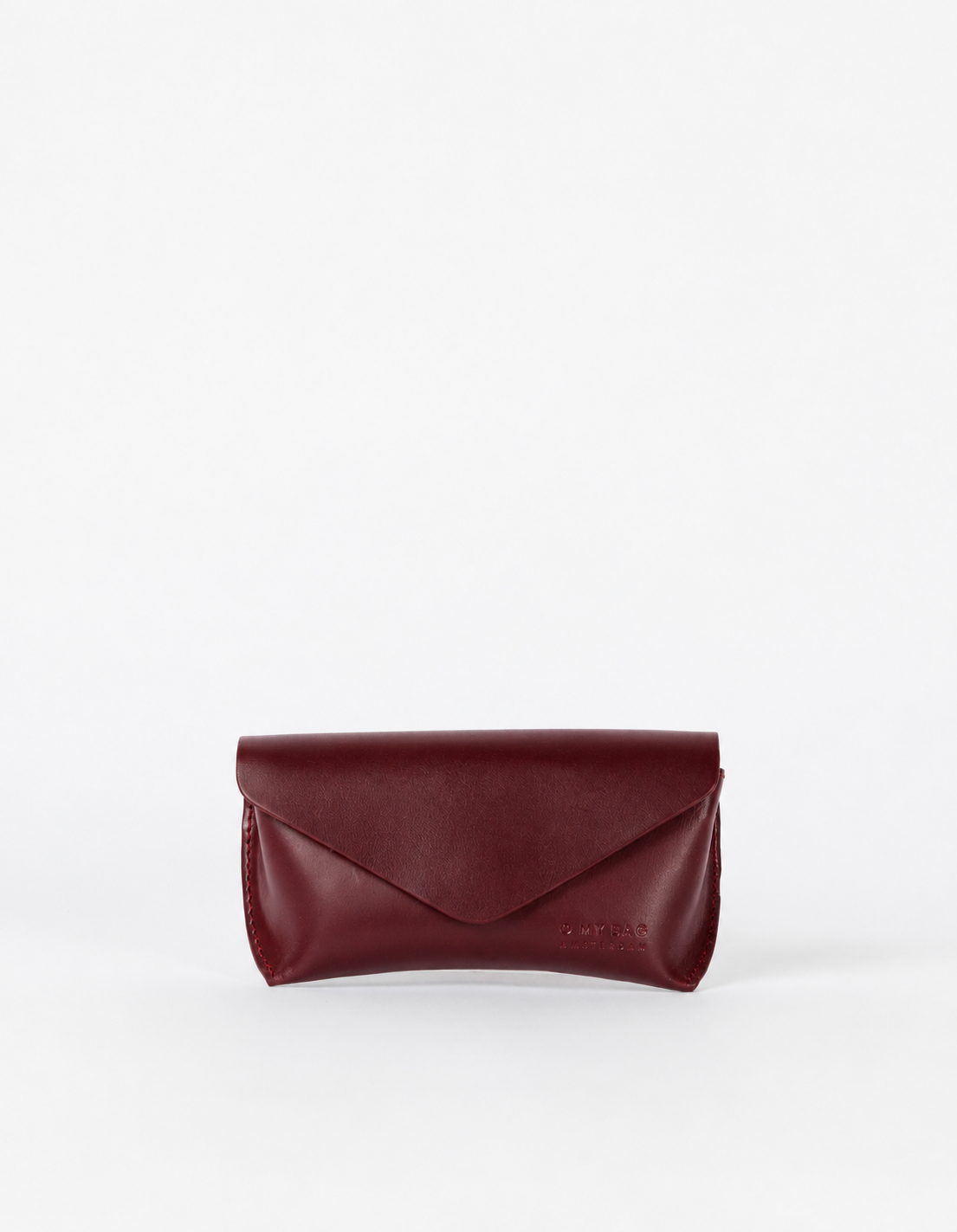 Spectacle Case - Dark Cherry Classic Leather