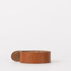 Cognac leather cable organizer - front product image