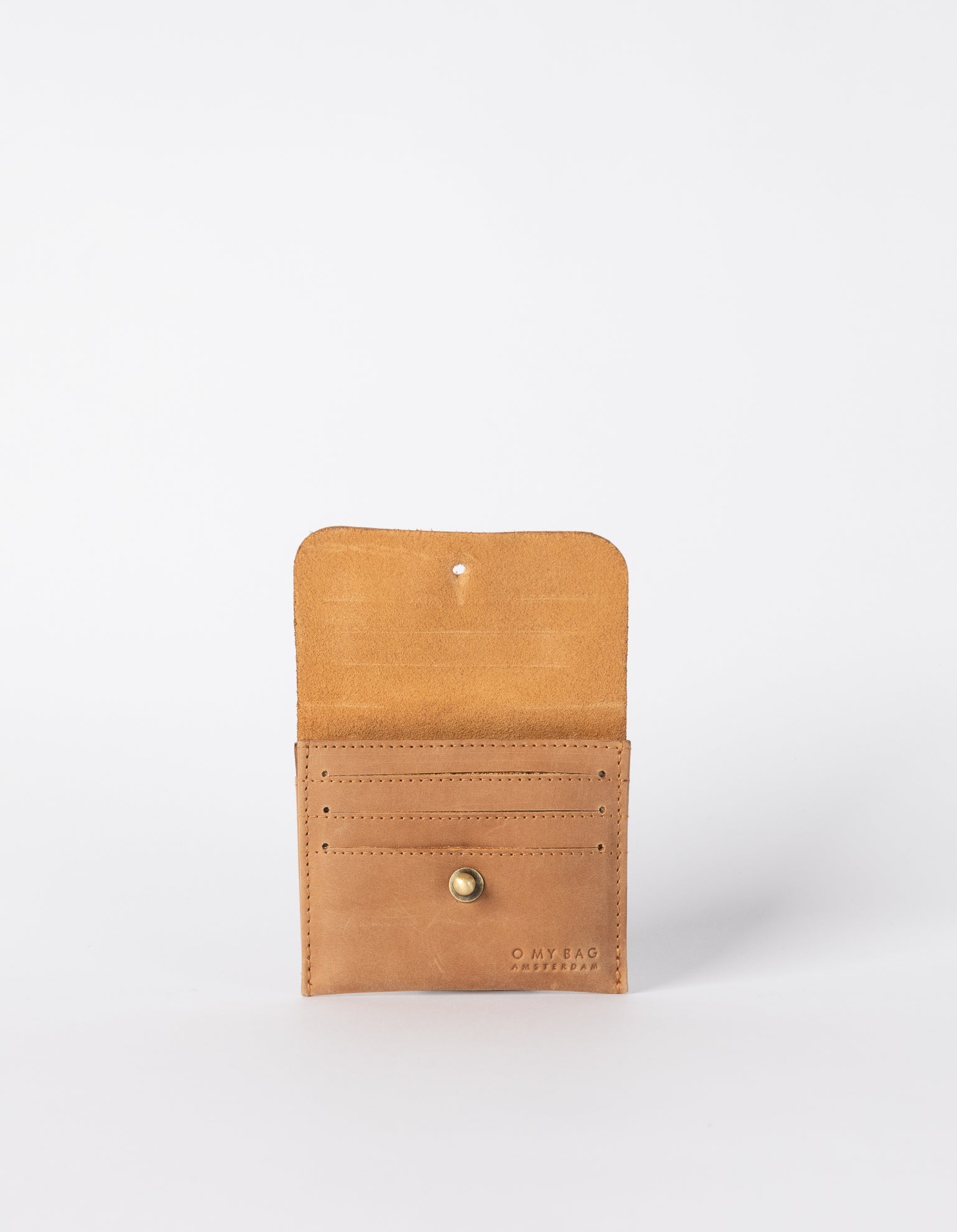 Small Camel cardholder. Square shape. Inside image
