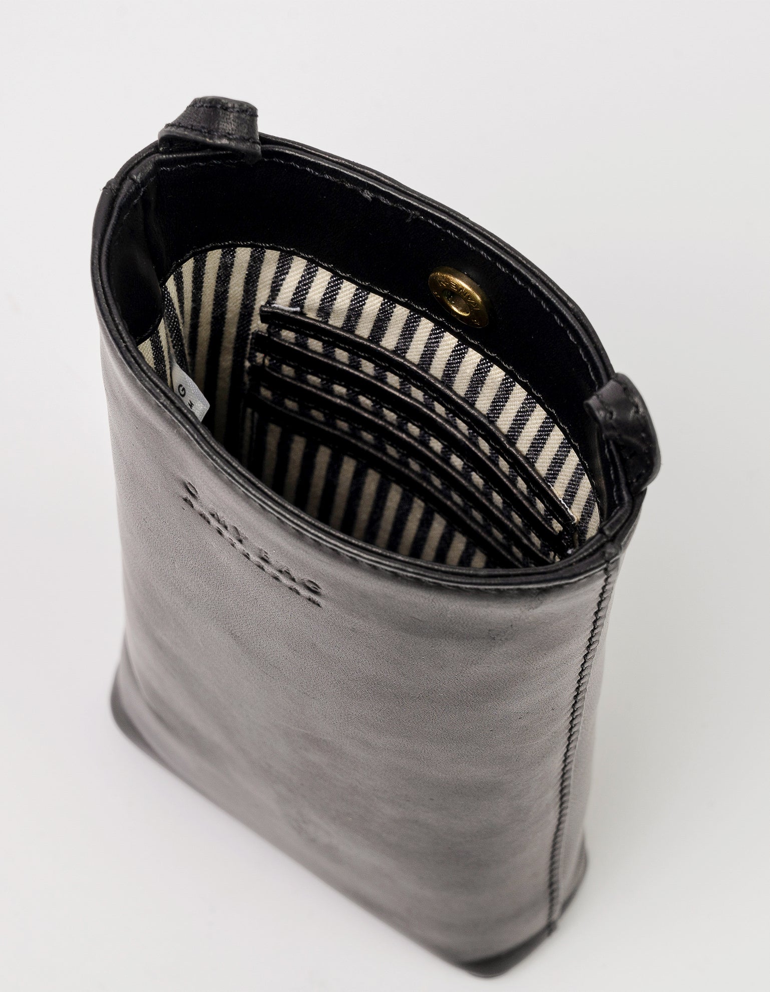 Perfectly Imperfect - Charlie Phone Bag - Black Classic Leather