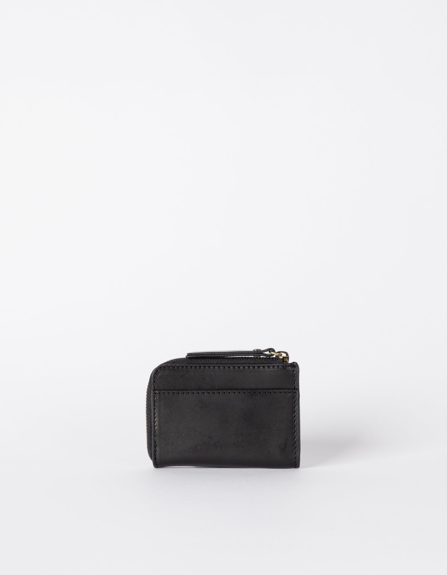 Coco Coin Purse Black Classic Leather. Square shape. Back product image