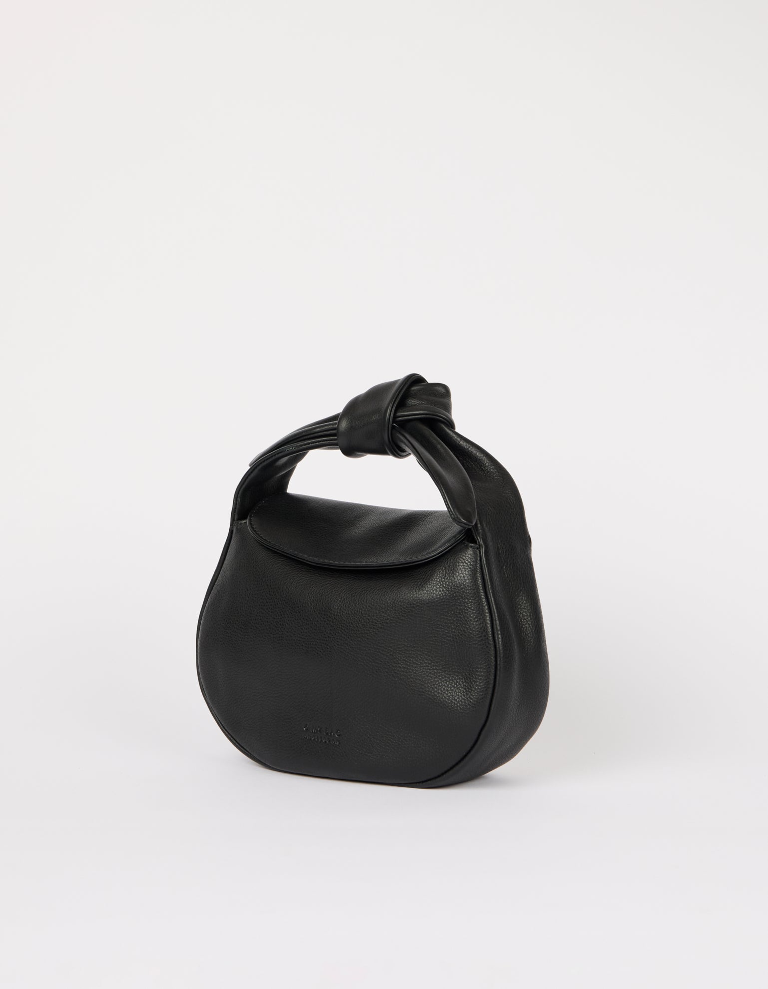 Coco Croissant - Black Soft Grain Leather