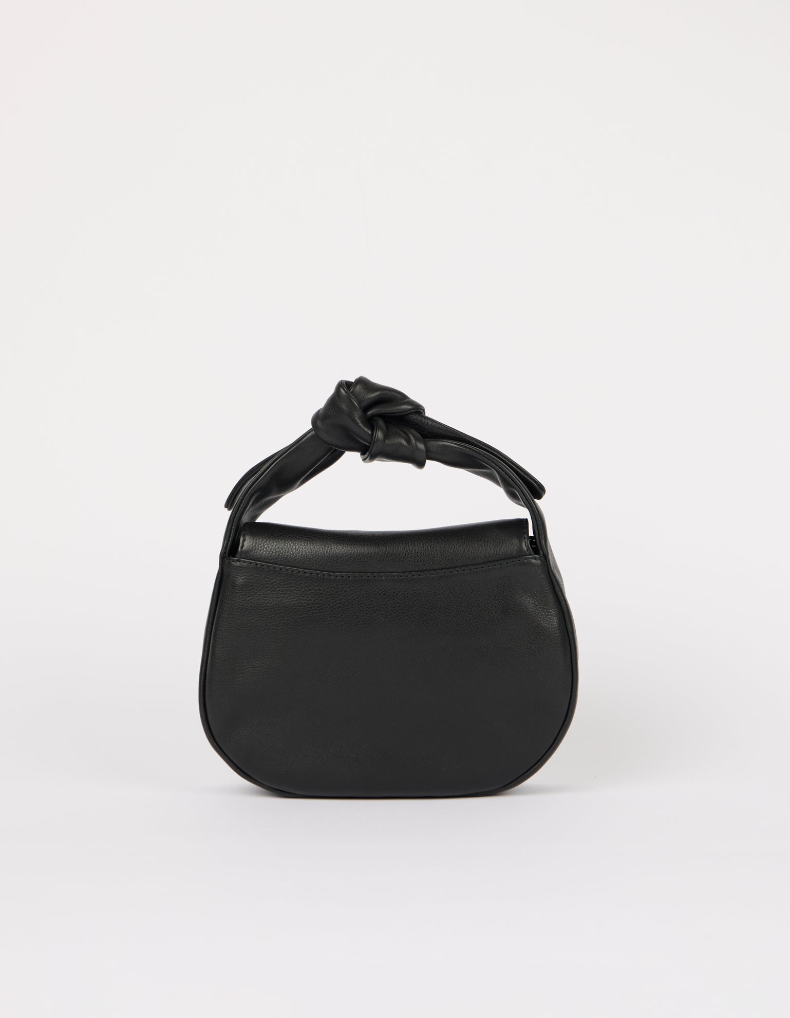 Coco Croissant - Black Soft Grain Leather