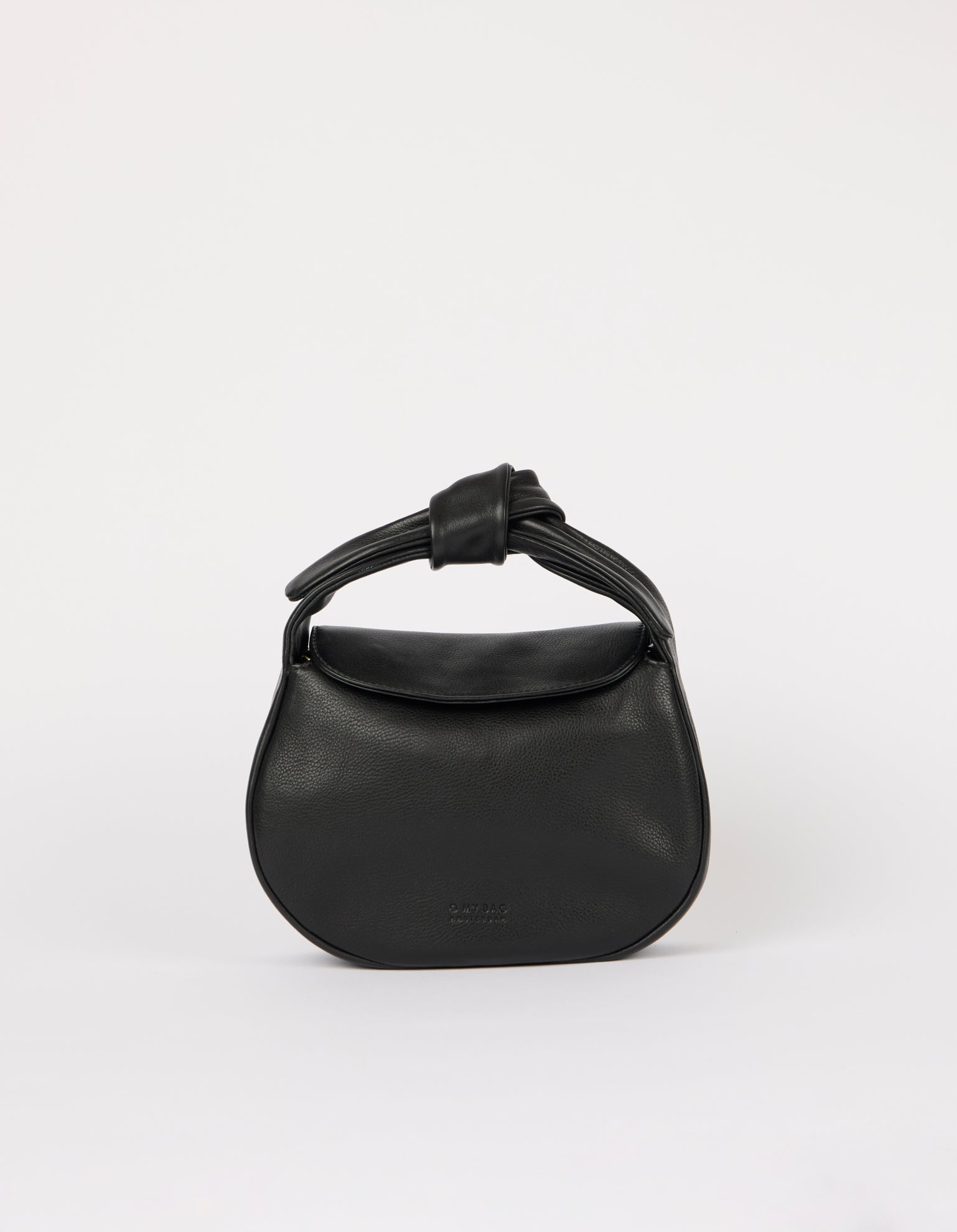 Coco Croissant - Black Soft Grain Leather