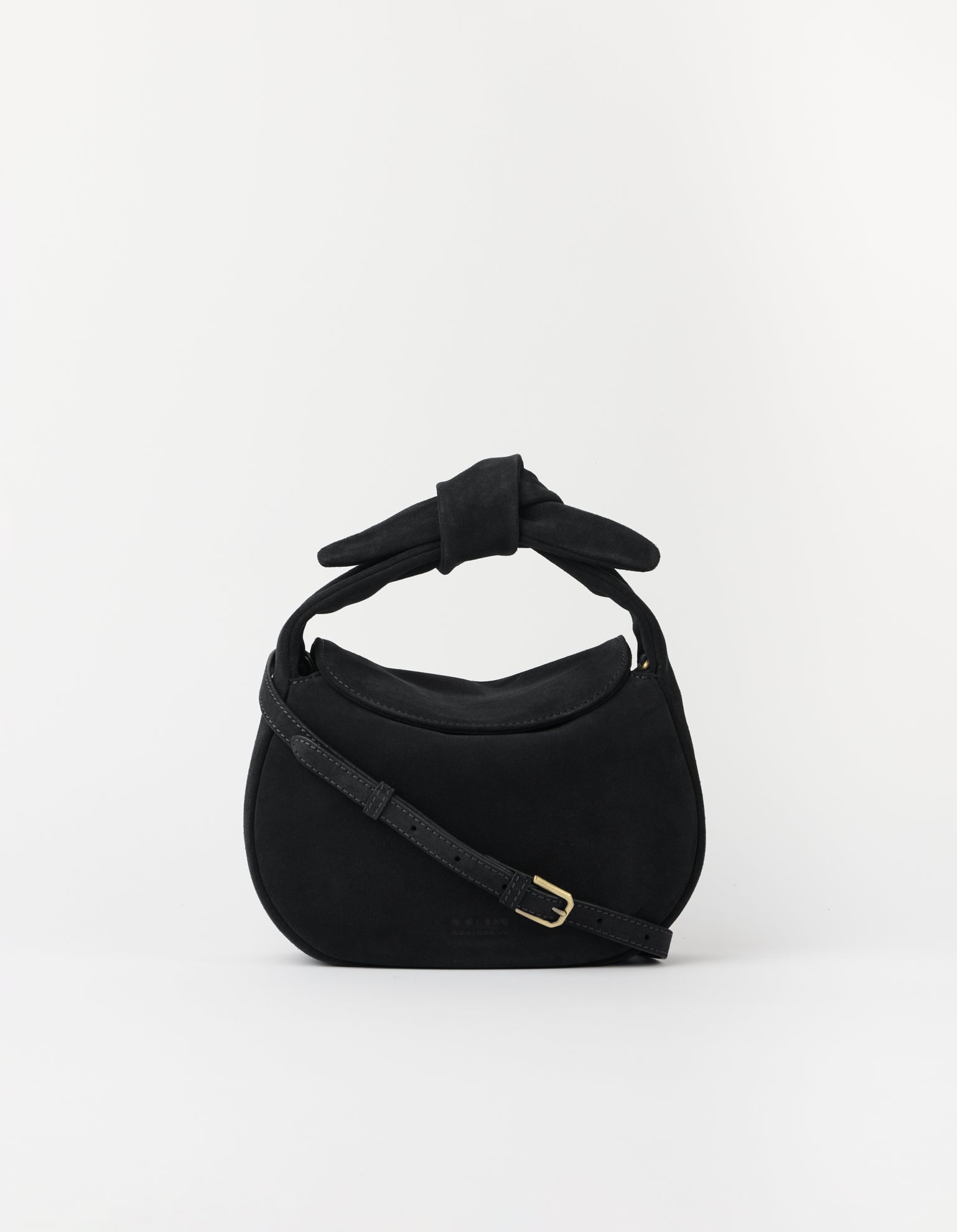 Coco Croissant - Black Suède