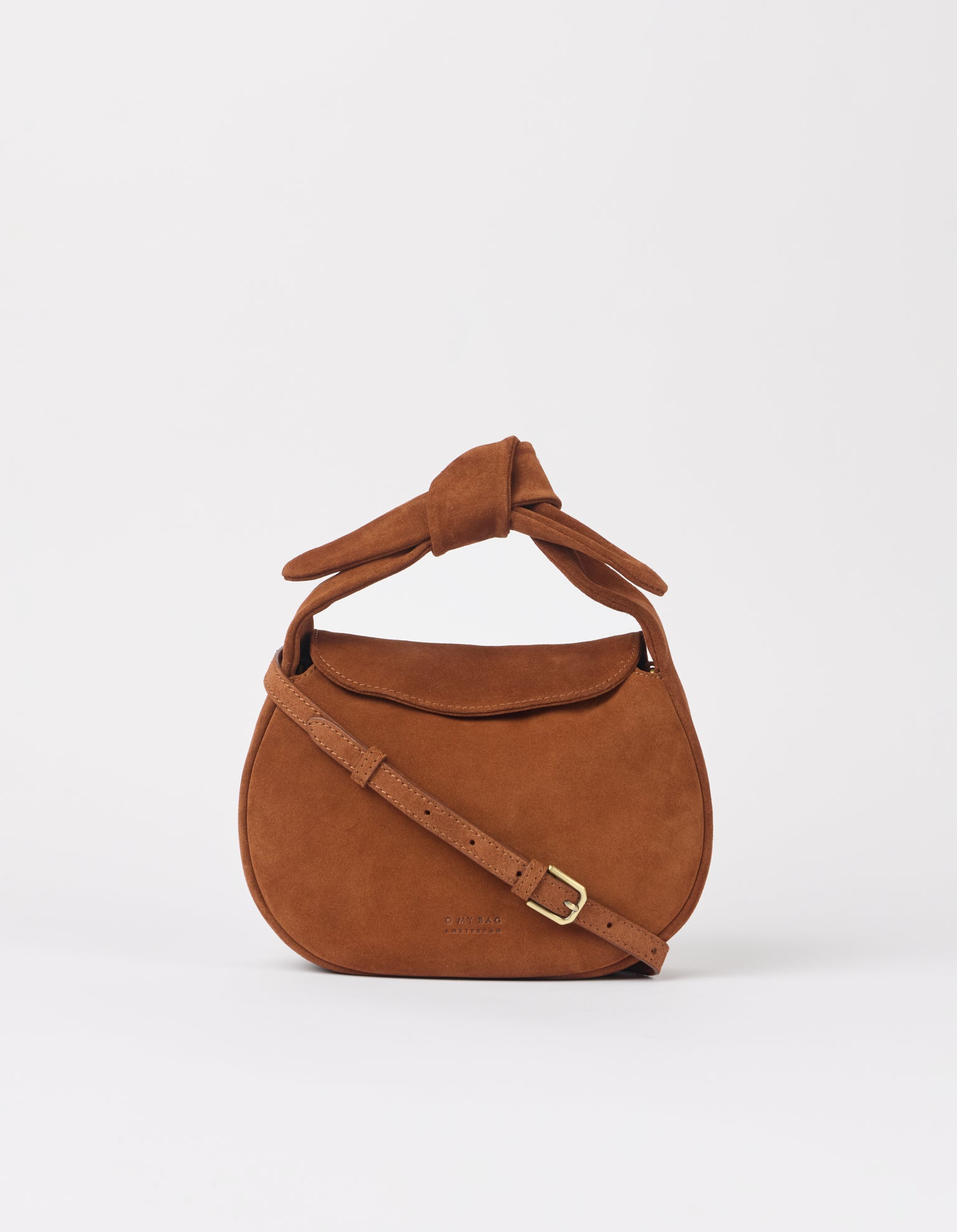 Coco Croissant - Cognac Suède with Classic Leather