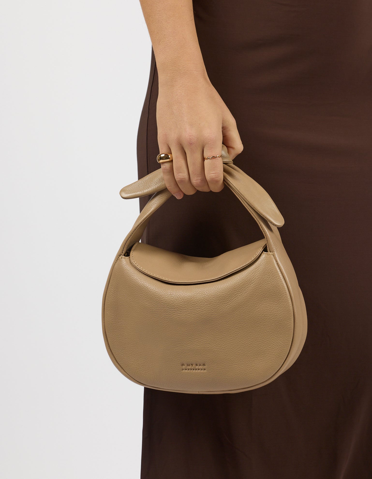 Coco Croissant - Dark Sand Soft Grain Leather