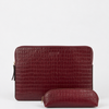Work Essentials Set Classic  – Dark Cherry Croco