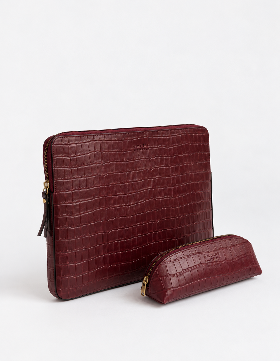 Work Essentials Set Classic  – Dark Cherry Croco
