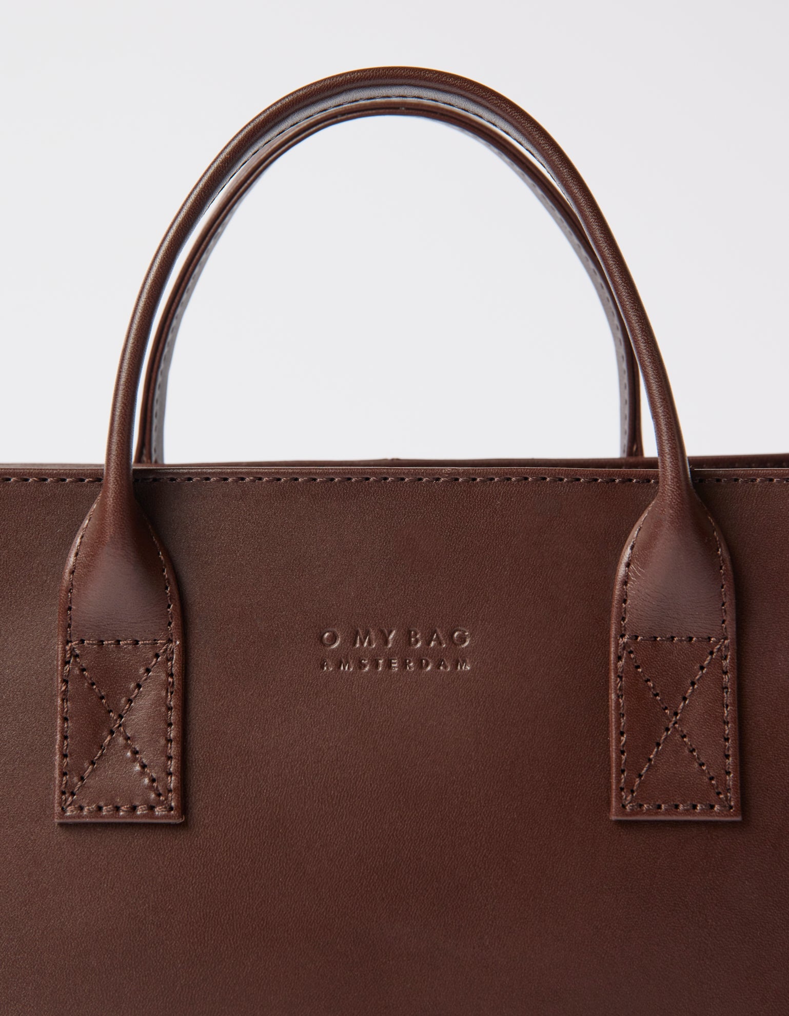 Jackie Midi + Leren Strap - Chocoladebruin Klassiek Leer