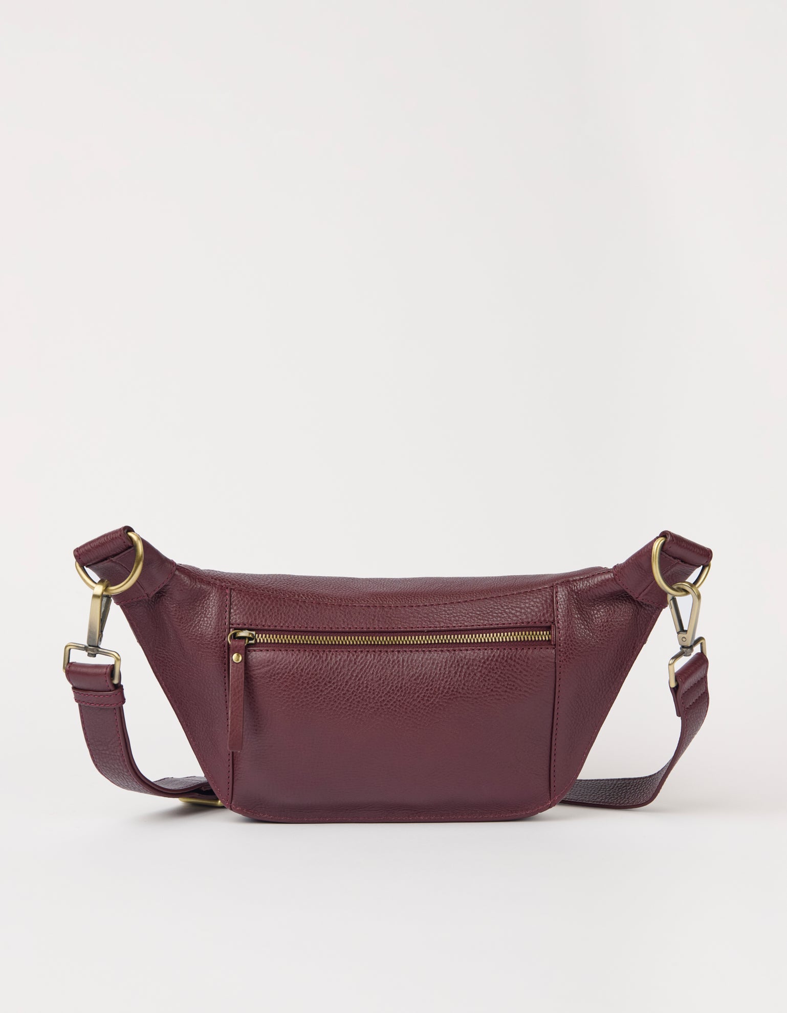 Drew Bum Bag - Dark Cherry Soft Grain Leather