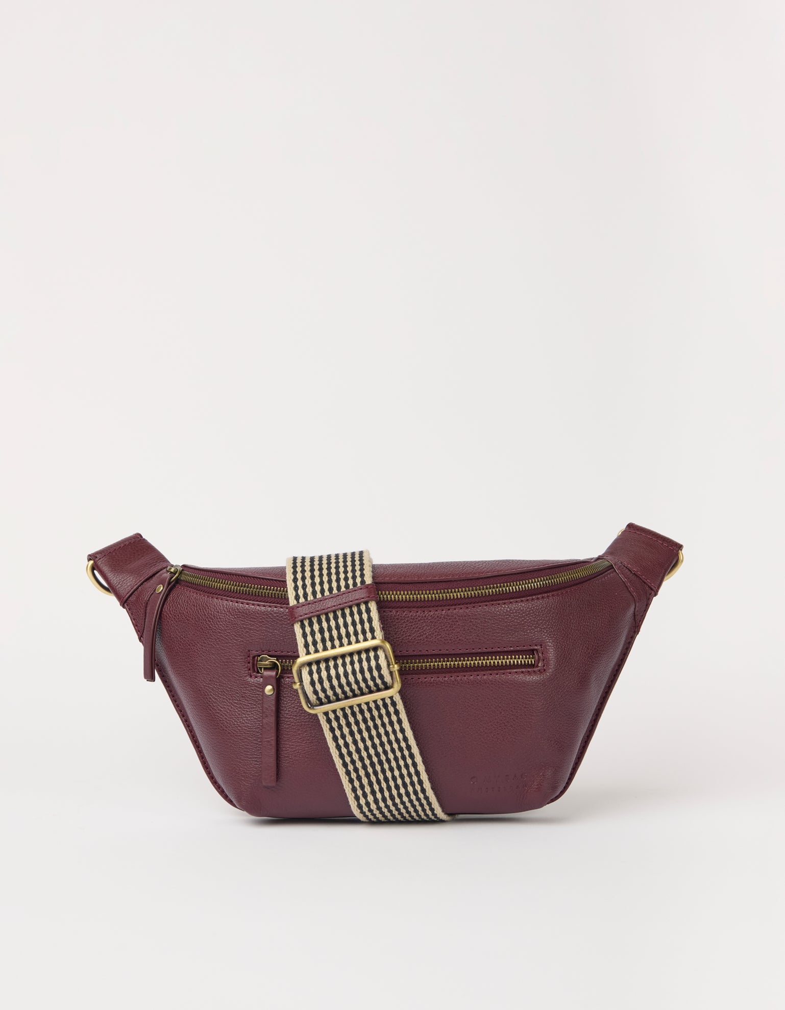 Drew Bum Bag - Dark Cherry Soft Grain Leather