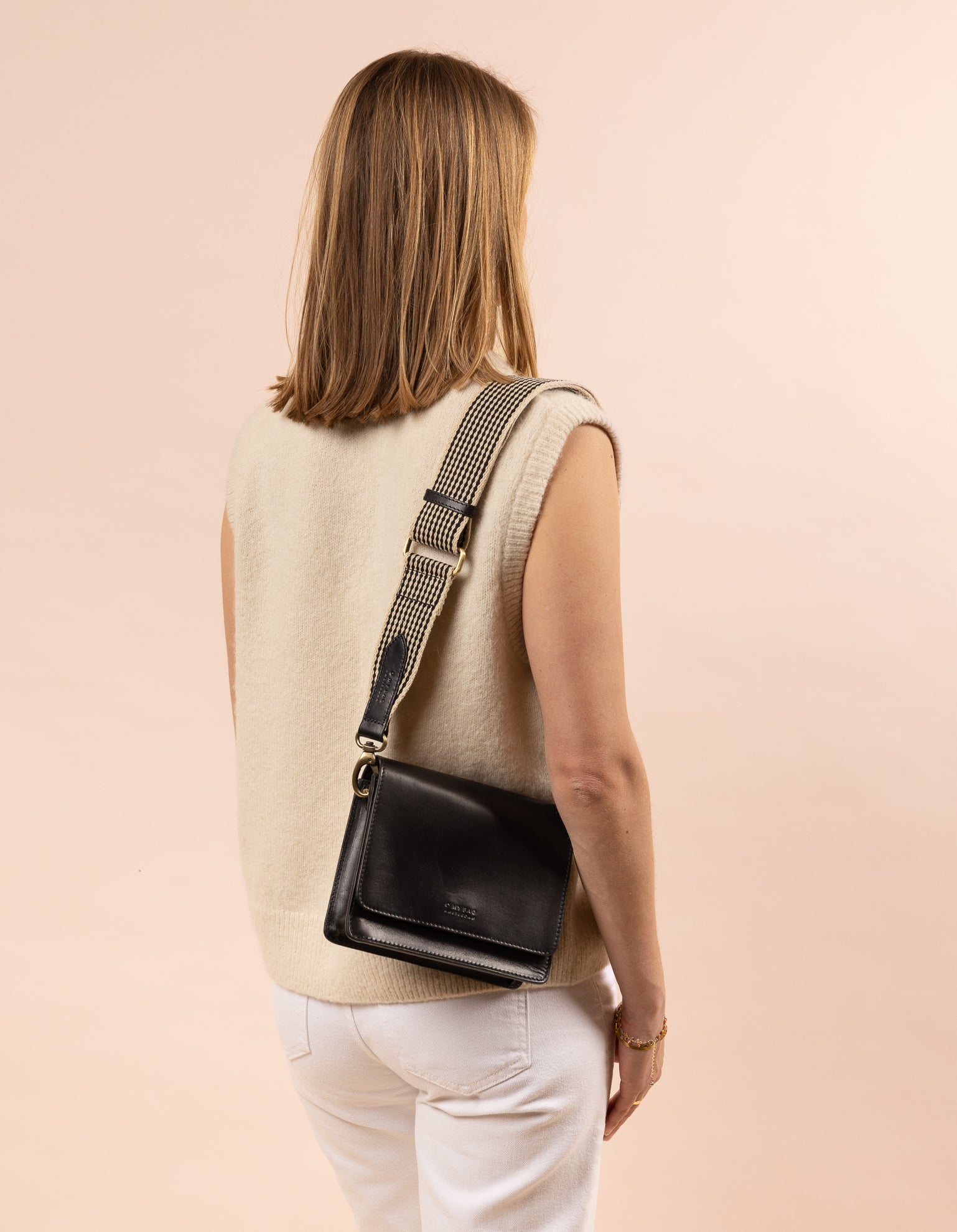Mini black leather crossbody Clearance