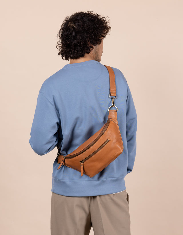 Drew Bum Bag - Wild Oak Soft Grain Leather